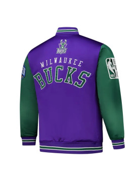 Primetime Milwaukee Bucks Purple and Green Jacket