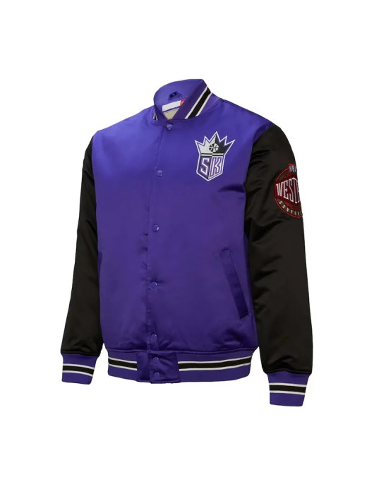 Primetime Sacramento Kings Purple and Black Jacket
