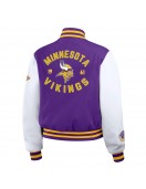 Purple/White Minnesota Vikings Varsity Full-Zip Jacket
