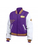 Purple/White Minnesota Vikings Varsity Full-Zip Jacket