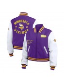 Purple/White Minnesota Vikings Varsity Full-Zip Jacket