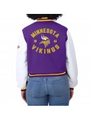 Purple/White Minnesota Vikings Varsity Full-Zip Jacket