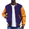 Purple Wool Body & Bright Gold Leather Sleeves Letterman Jacket Purple Wool Body & Bright Gold Leather Sleeves Letterman Jacket