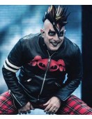 Puscifer Maynard James Keenan Striped Leather Jacket