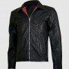 Racer Black Leather Jacket Racer Black Leather Jacket