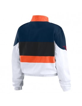 Racing Houston Astros Orange and White Full-Zip Jacket 