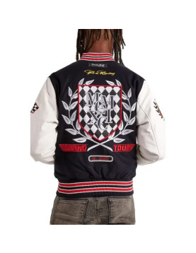 Racing Smoke Rise Wool Varsity Jacket