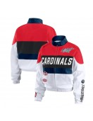 Racing St. Louis Cardinals Red and White Full-Zip Jacket