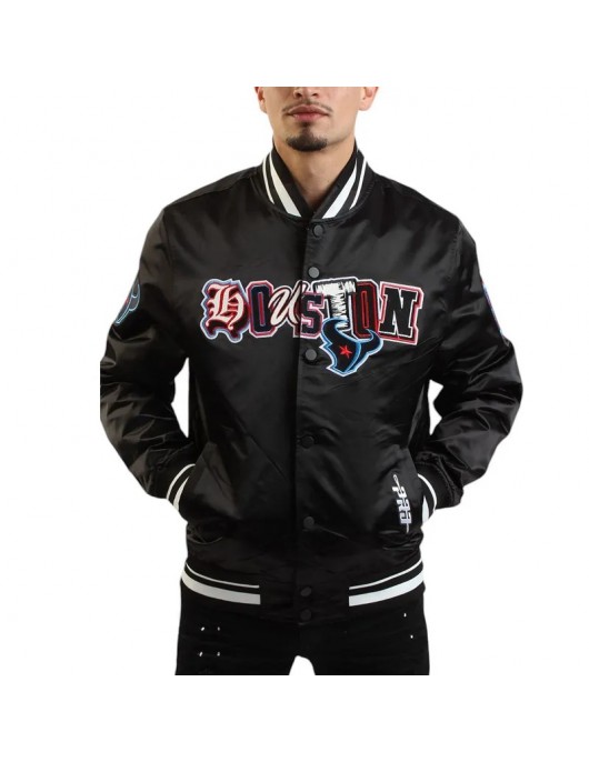 Ransom Houston Texans Black Satin Jacket