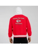 Red Kansas City Chiefs Cotton Hooded Jacket
