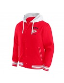 Red Kansas City Chiefs Cotton Hooded Jacket
