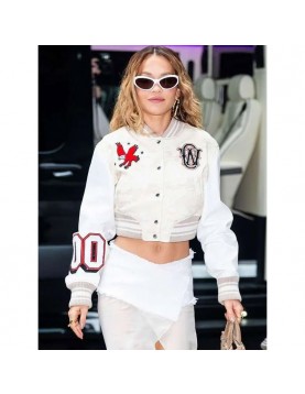 Rita Ora Elvis Duran Show Varsity Jacket - Premium Celebrity-Inspired Jacket  Rita Ora Elvis Duran Show Varsity Jacket - Premium Celebrity-Inspired Jacket