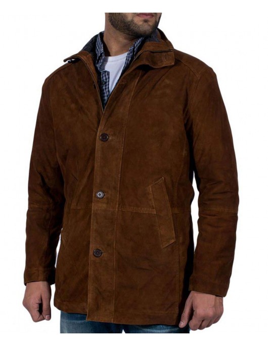 Robert Taylor Sheriff Longmire Suede Coat