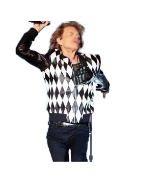 Rolling Stones Star Sir Mick Jagger Leather Jacket