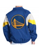 Royal Full-Zip Golden State Warriors Yard Line Jacket