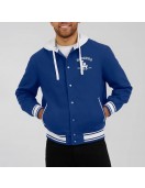 Royal LA Dodgers Cotton Hooded Jacket