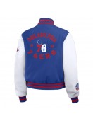 Royal/White Philadelphia 76ers Varsity Full-Zip Jacket Royal/White Philadelphia 76ers Varsity Full-Zip Jacket