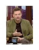 Ryan Seacrest Suede Bomber Jacket – Live with Kelly & Ryan Ryan Seacrest Suede Bomber Jacket – Live with Kelly & Ryan
