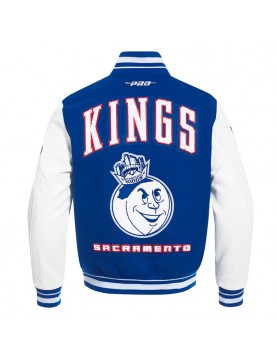Sacramento Kings 2024/25 City Edition Chenille Blue Varsity Jacket