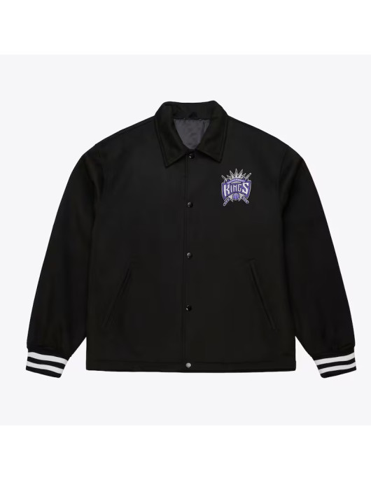 Sacramento Kings Oversweep Black Varsity Wool Jacket