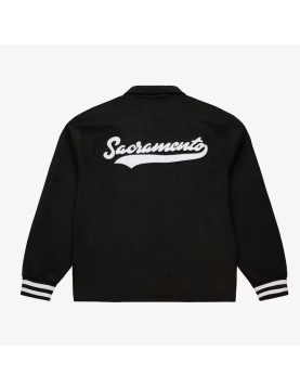 Sacramento Kings Oversweep Black Varsity Wool Jacket