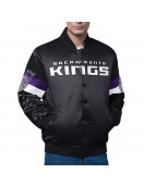 Sacramento Kings Triple Option Varsity Satin Jacket