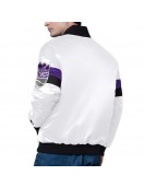 Sacramento Kings Triple Option Varsity Satin Jacket