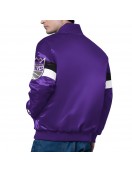 Sacramento Kings Triple Option Varsity Satin Jacket