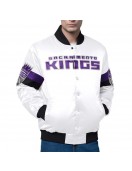 Sacramento Kings Triple Option Varsity Satin Jacket