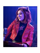 Salena Qureshi Monster High 2 Red Leather Jacket