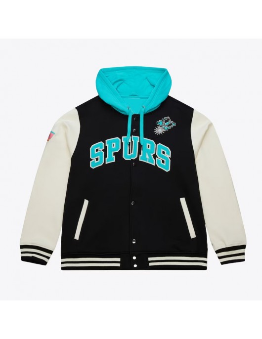 San Antonio Spurs Courtside Varsity Fleece Jacket San Antonio Spurs Courtside Varsity Fleece Jacket
