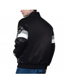 San Antonio Spurs Triple Option Varsity Satin Jacket