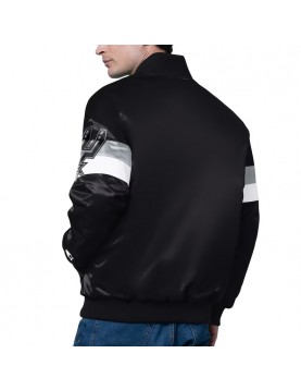 San Antonio Spurs Triple Option Varsity Satin Jacket