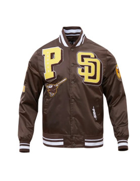 San Diego Padres Mashup Classic Rib Satin Jacket