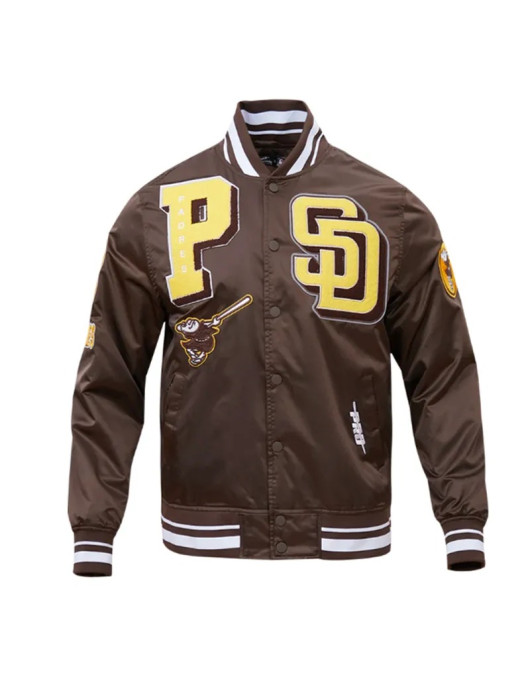 San Diego Padres Mashup Classic Rib Satin Jacket