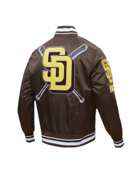 San Diego Padres Mashup Classic Rib Satin Jacket