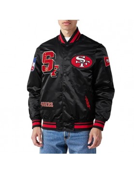 San Francisco 49ers Best of Classic Rib Satin Jacket