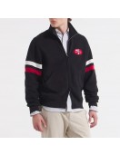 San Francisco 49ers Black Striped Fleece Jacket
