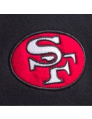 San Francisco 49ers Black Striped Fleece Jacket