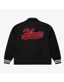 San Francisco 49ers Oversweep Black Varsity Wool Jacket