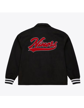 San Francisco 49ers Oversweep Black Varsity Wool Jacket