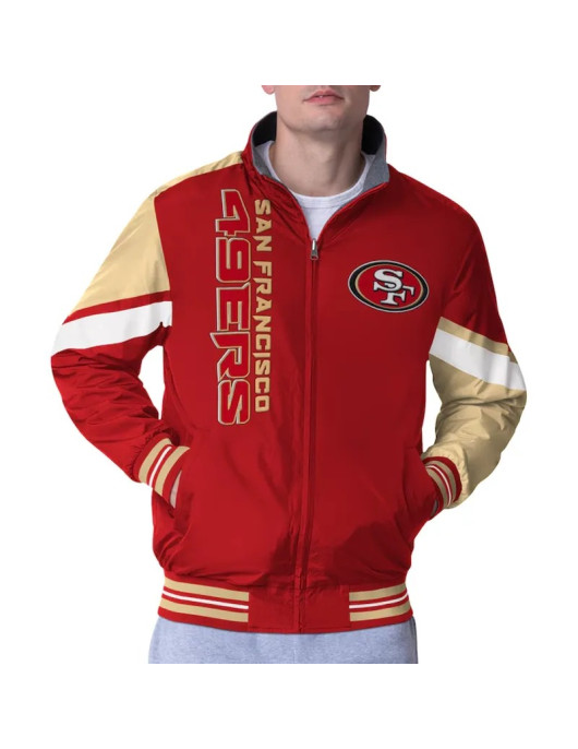 San Francisco 49ers Strong Arm Scarlet Full-Zip Jacket