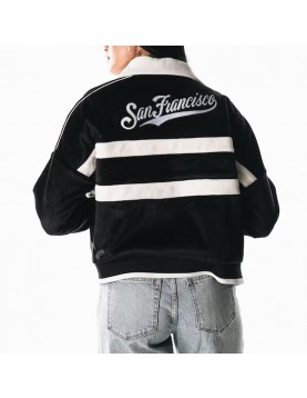 San Francisco Giants Black Corduroy Full-Zip Jacket