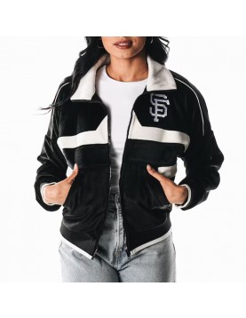 San Francisco Giants Black Corduroy Full-Zip Jacket