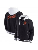 San Francisco Giants Black Hooded Cotton Jacket