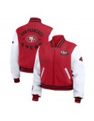 Scarlet/White San Francisco 49ers Varsity Full-Zip Jacket Scarlet/White San Francisco 49ers Varsity Full-Zip Jacket