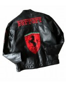 Schumacher Ferrari 2004 Black & Red Leather Jacket
