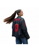 Schumacher Ferrari 2004 Black & Red Leather Jacket