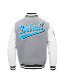 Script Tail Detroit Lions Classic Rib Varsity Jacket