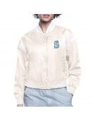 Seattle Mariners Printed Logo Varsity Satin Jacket